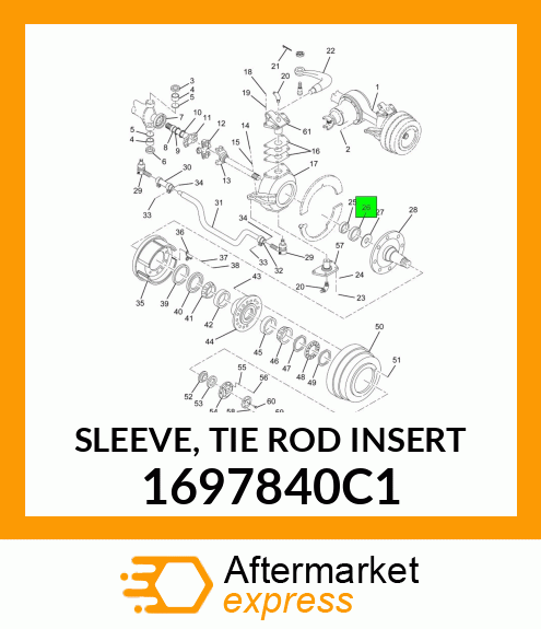 SLEEVE, TIE ROD INSERT 1697840C1