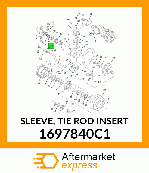 SLEEVE, TIE ROD INSERT 1697840C1