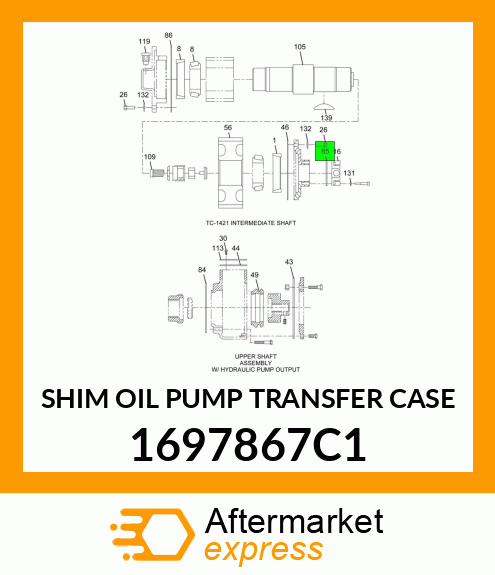 SHIM OIL PUMP TRANSFER CASE 1697867C1