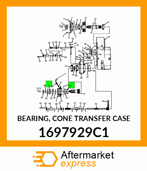 BEARING, CONE TRANSFER CASE 1697929C1