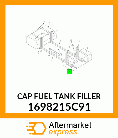 CAP FUEL TANK FILLER 1698215C91