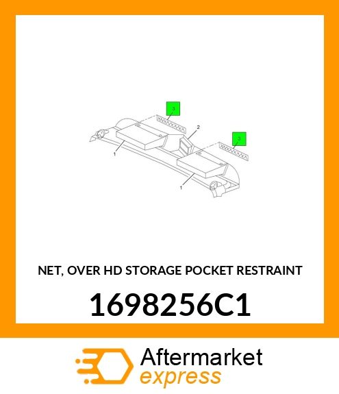 NET, OVER HD STORAGE POCKET RESTRAINT 1698256C1