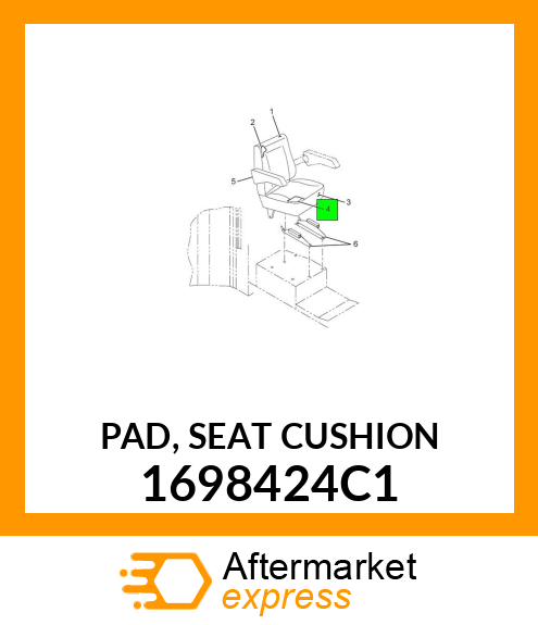 PAD, SEAT CUSHION 1698424C1