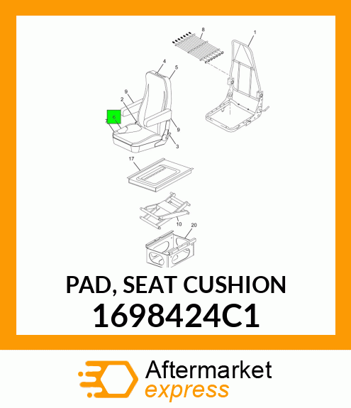 PAD, SEAT CUSHION 1698424C1