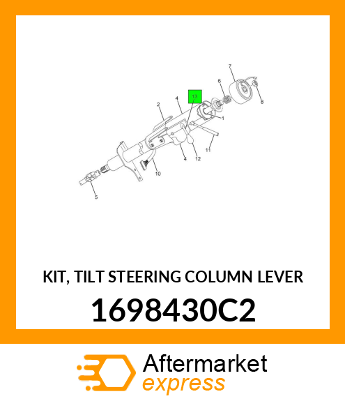 KIT, TILT STEERING COLUMN LEVER 1698430C2