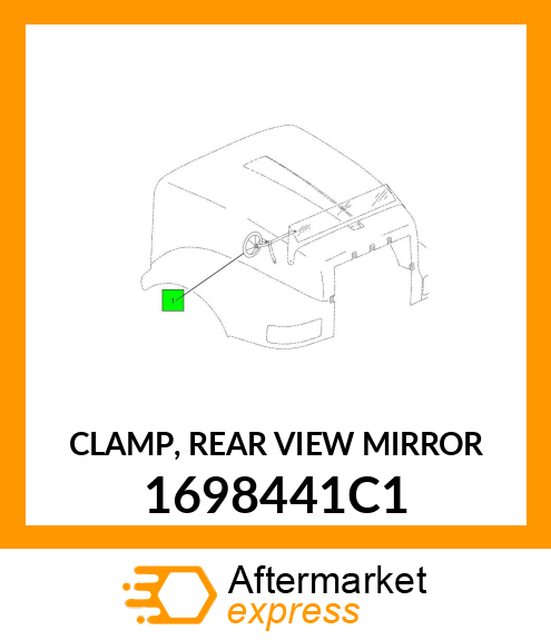 CLAMP, REAR VIEW MIRROR 1698441C1