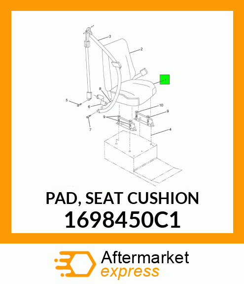 PAD, SEAT CUSHION 1698450C1