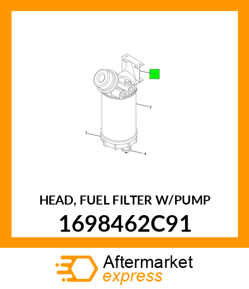 HEAD, FUEL FILTER W/PUMP 1698462C91