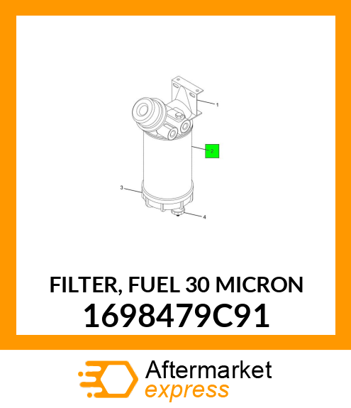 FILTER, FUEL 30 MICRON 1698479C91