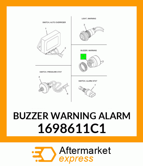 BUZZER WARNING ALARM 1698611C1