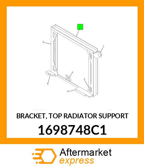 BRACKET, TOP RADIATOR SUPPORT 1698748C1