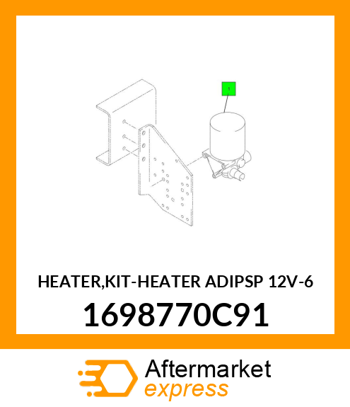 HEATER,KIT-HEATER ADIPSP 12V-6 1698770C91