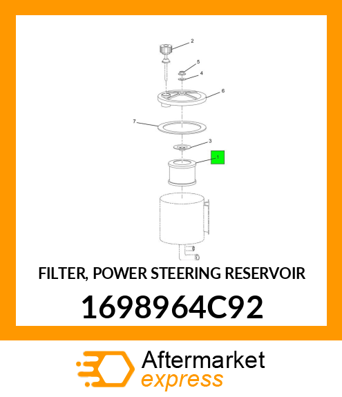 FILTER, POWER STEERING RESERVOIR 1698964C92