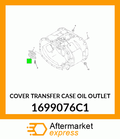 COVER TRANSFER CASE OIL OUTLET 1699076C1