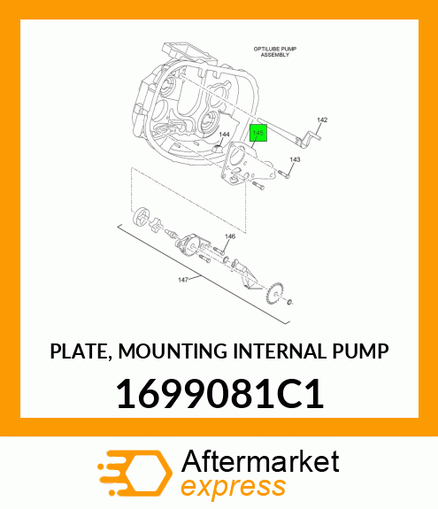 PLATE, MOUNTING INTERNAL PUMP 1699081C1