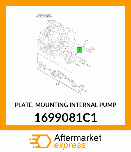 PLATE, MOUNTING INTERNAL PUMP 1699081C1