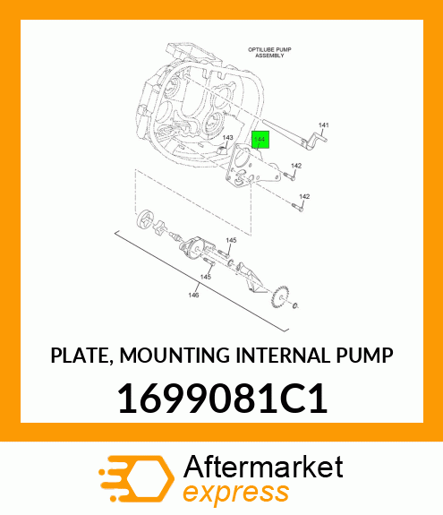 PLATE, MOUNTING INTERNAL PUMP 1699081C1