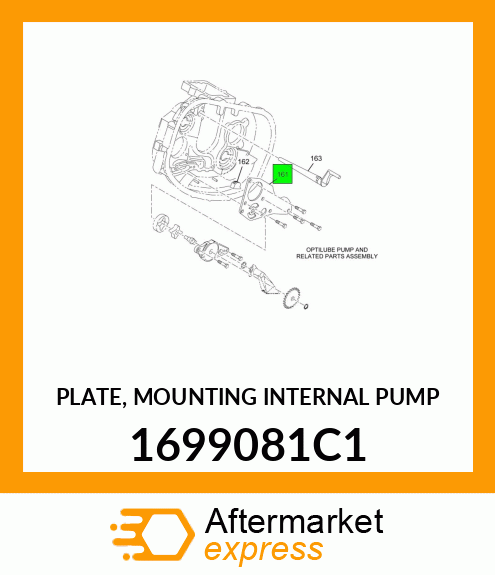 PLATE, MOUNTING INTERNAL PUMP 1699081C1