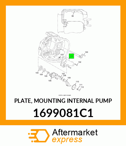 PLATE, MOUNTING INTERNAL PUMP 1699081C1