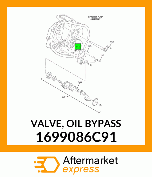 VALVE, OIL BYPASS 1699086C91