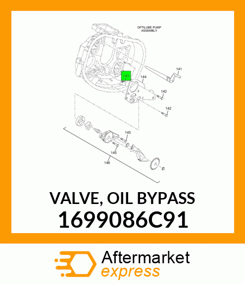 VALVE, OIL BYPASS 1699086C91