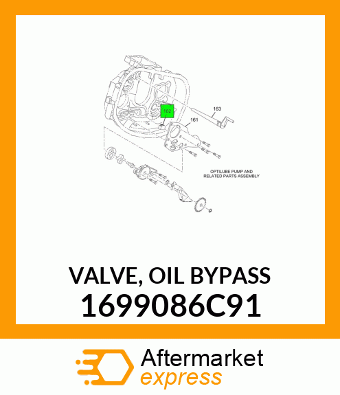 VALVE, OIL BYPASS 1699086C91