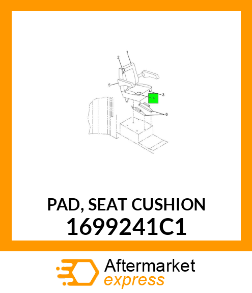 PAD, SEAT CUSHION 1699241C1