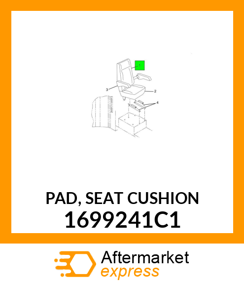 PAD, SEAT CUSHION 1699241C1