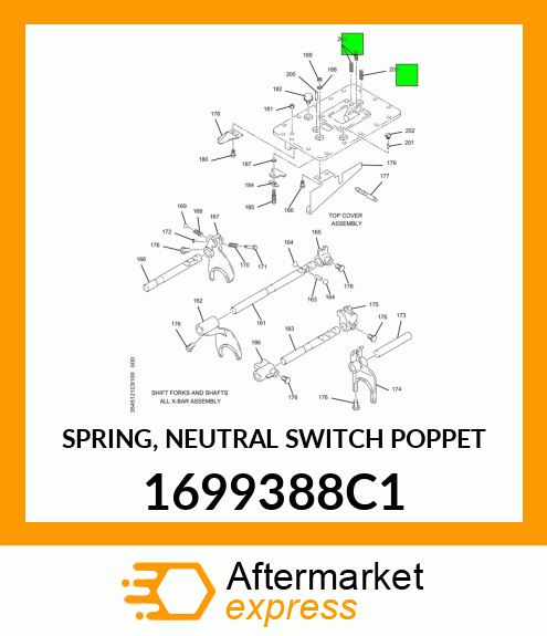 SPRING, NEUTRAL SWITCH POPPET 1699388C1