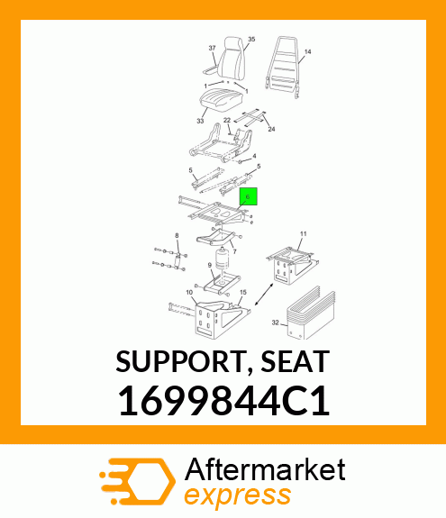 SUPPORT, SEAT 1699844C1