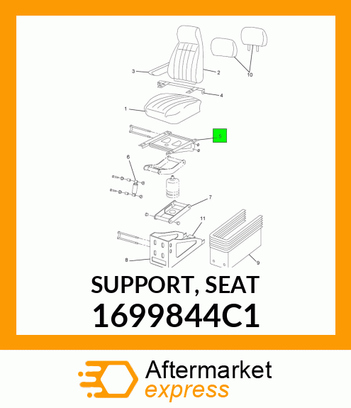 SUPPORT, SEAT 1699844C1