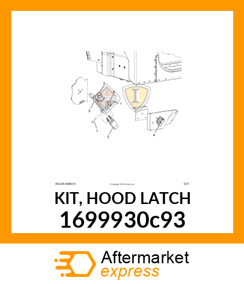 KIT, HOOD LATCH 1699930c93