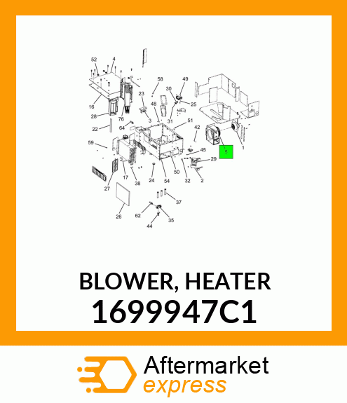 BLOWER, HEATER 1699947C1