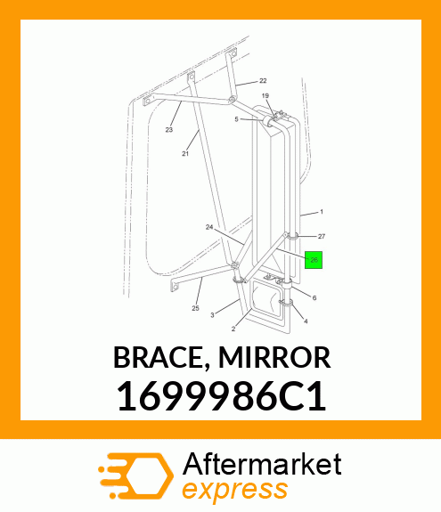 BRACE, MIRROR 1699986C1