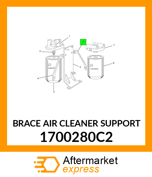 BRACE AIR CLEANER SUPPORT 1700280C2