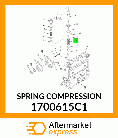 SPRING COMPRESSION 1700615C1