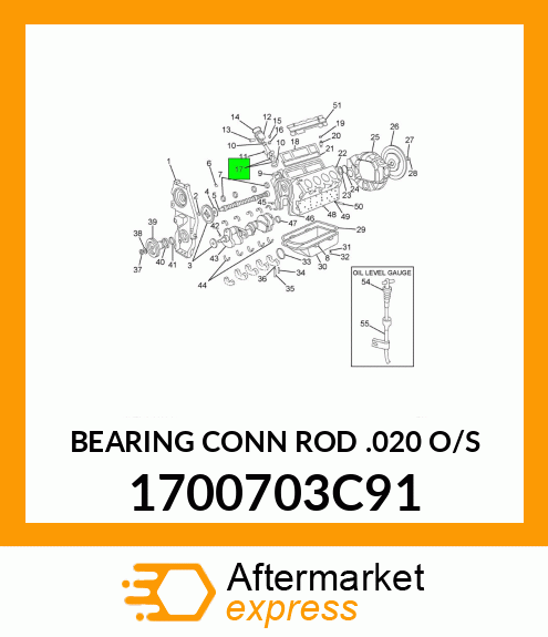 BEARING CONN ROD .020 O/S 1700703C91