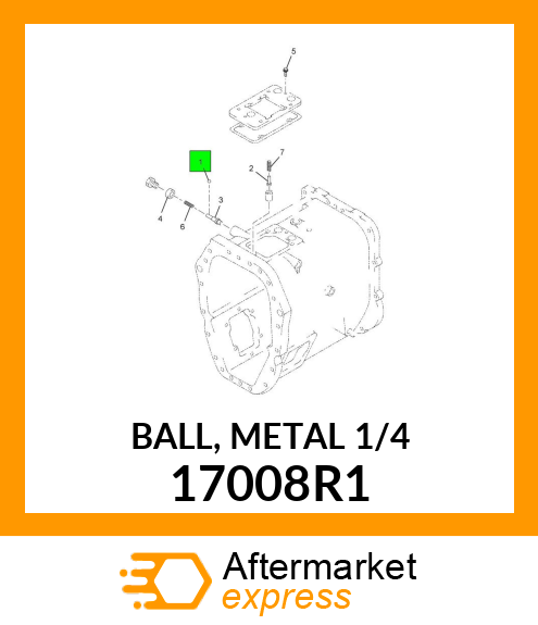 BALL, METAL 1/4" 17008R1