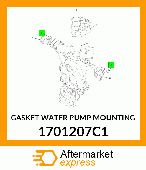 GASKET WATER PUMP MOUNTING 1701207C1