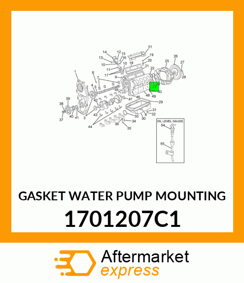 GASKET WATER PUMP MOUNTING 1701207C1