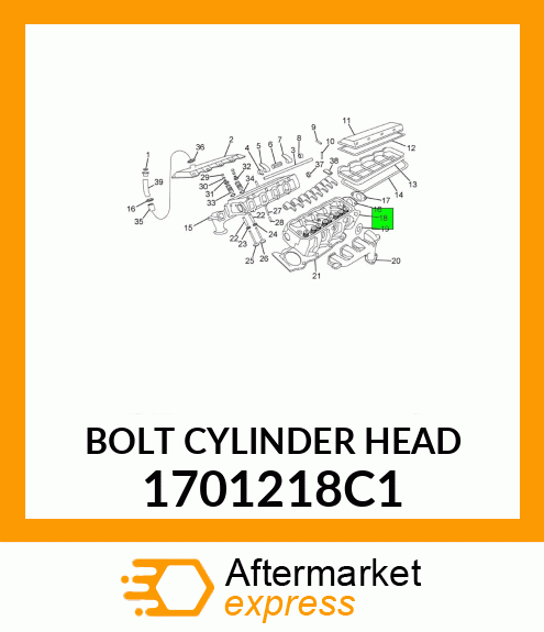 BOLT CYLINDER HEAD 1701218C1