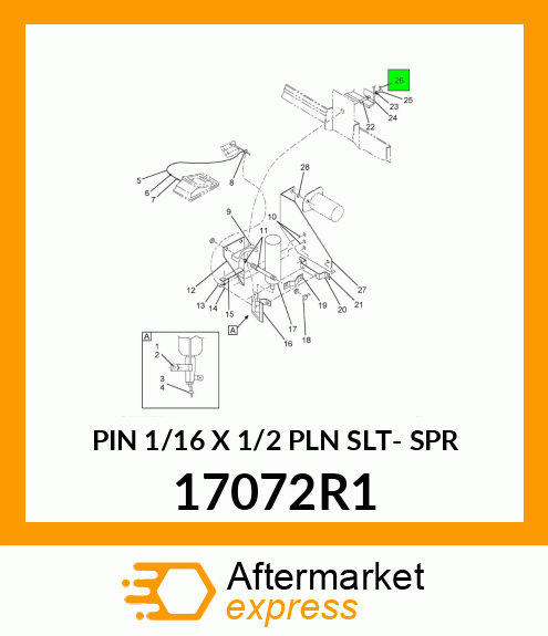 PIN 1/16 X 1/2 PLN SLT- SPR 17072R1