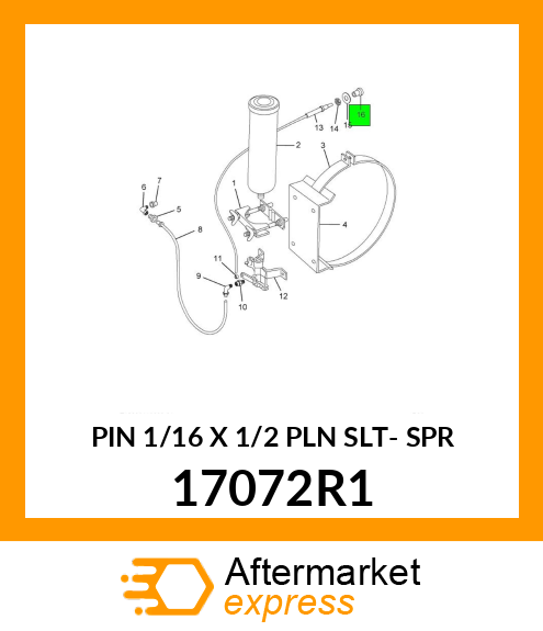 PIN 1/16 X 1/2 PLN SLT- SPR 17072R1