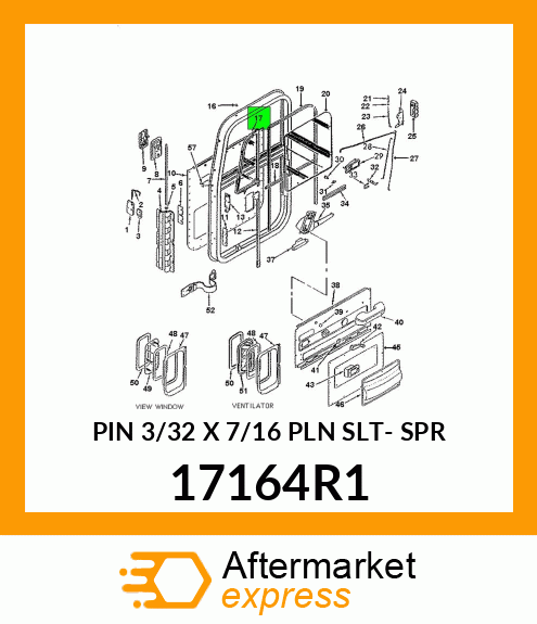 PIN 3/32 X 7/16 PLN SLT- SPR 17164R1