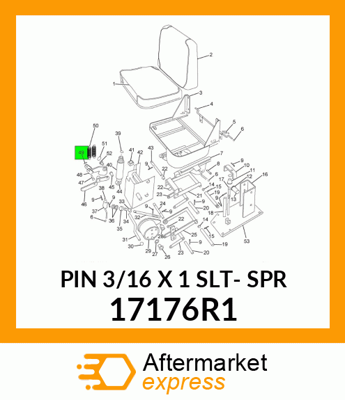 PIN 3/16 X 1 SLT- SPR 17176R1