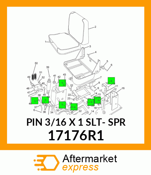 PIN 3/16 X 1 SLT- SPR 17176R1