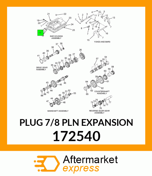 PLUG 7/8 PLN EXPANSION 172540