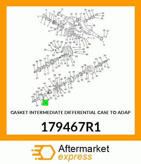 GASKET INTERMEDIATE DIFFERENTIAL CASE TO ADAP 179467R1