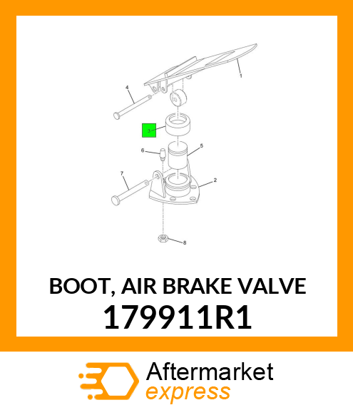 BOOT, AIR BRAKE VALVE 179911R1