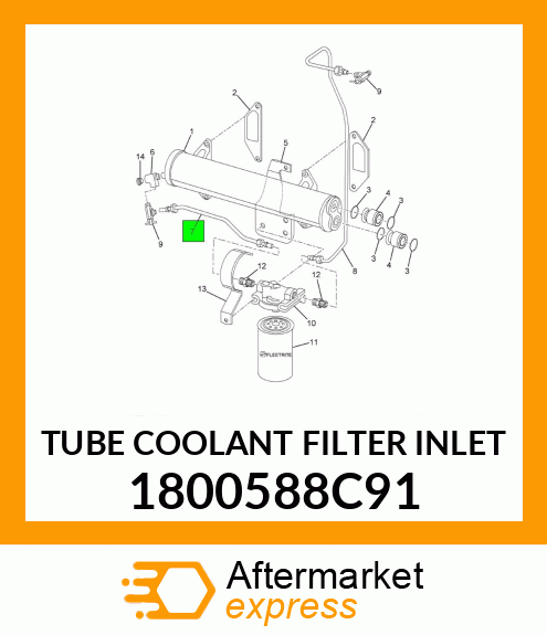 TUBE COOLANT FILTER INLET 1800588C91